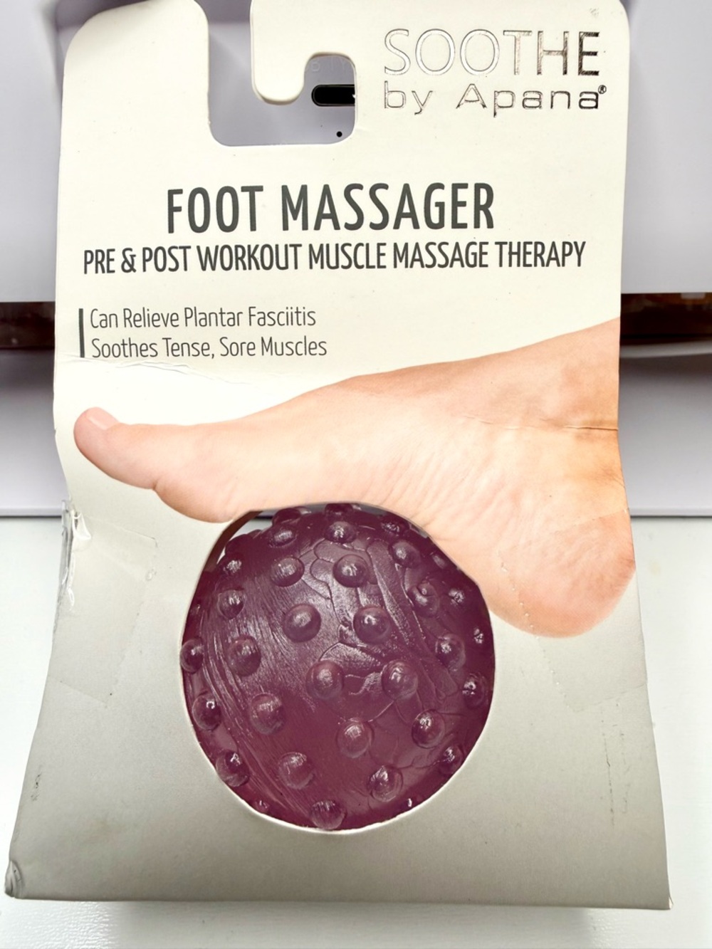 Apana Plum Textured Foot Massage Ball